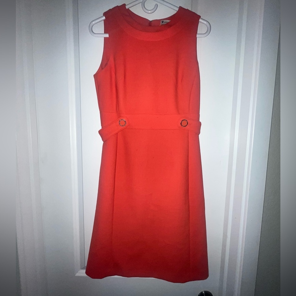 Tory Burch  women’s orange sleeveless dress